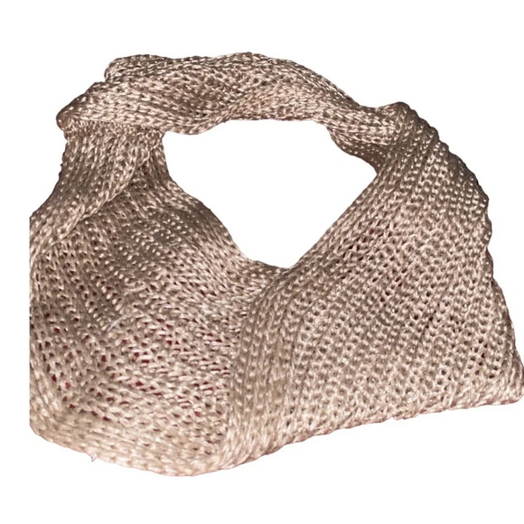 Calvin Klein gold ribbed knit scarf - Picture 3 of 17
